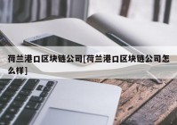 荷兰港口区块链公司[荷兰港口区块链公司怎么样]