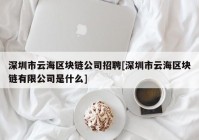 深圳市云海区块链公司招聘[深圳市云海区块链有限公司是什么]